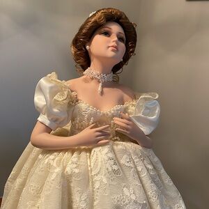 Seymour Mann Limited Edition Porcelain Ballerina Doll W/ Stand Emmy Lou FH-864